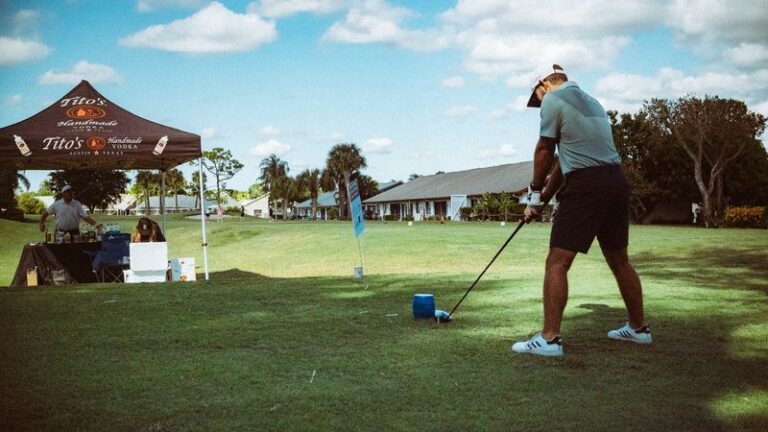 Tee shot at the 2025 Carpenter Classic