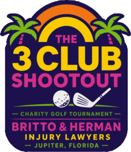 The 3 Club Shootout - Britto & Herman charity golf tournament logo